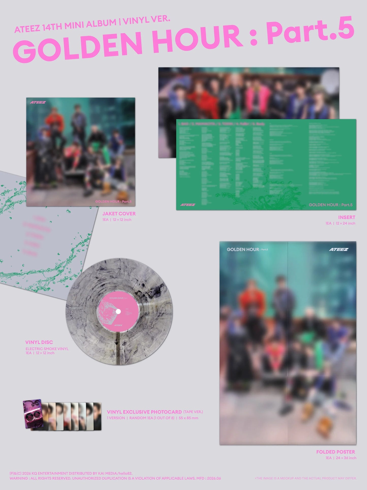 ATEEZ - GOLDEN HOUR : Part.5 (VINYL VER.)