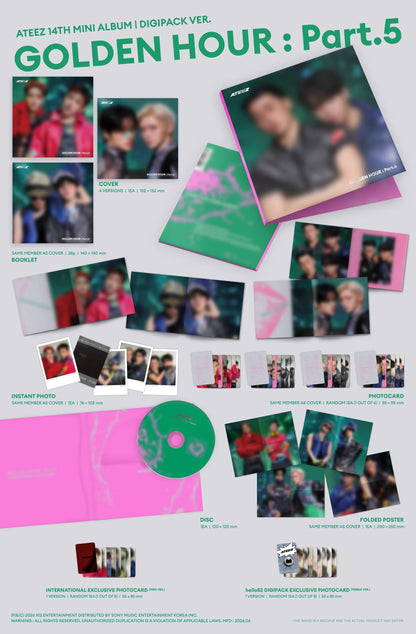 ATEEZ - GOLDEN HOUR : Part.5 (DIGIPACK UNIT VER.)