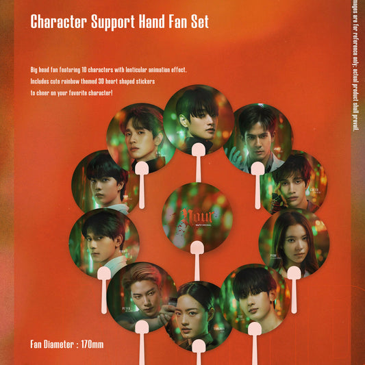 NOUR Character Support Hand Fan Set
